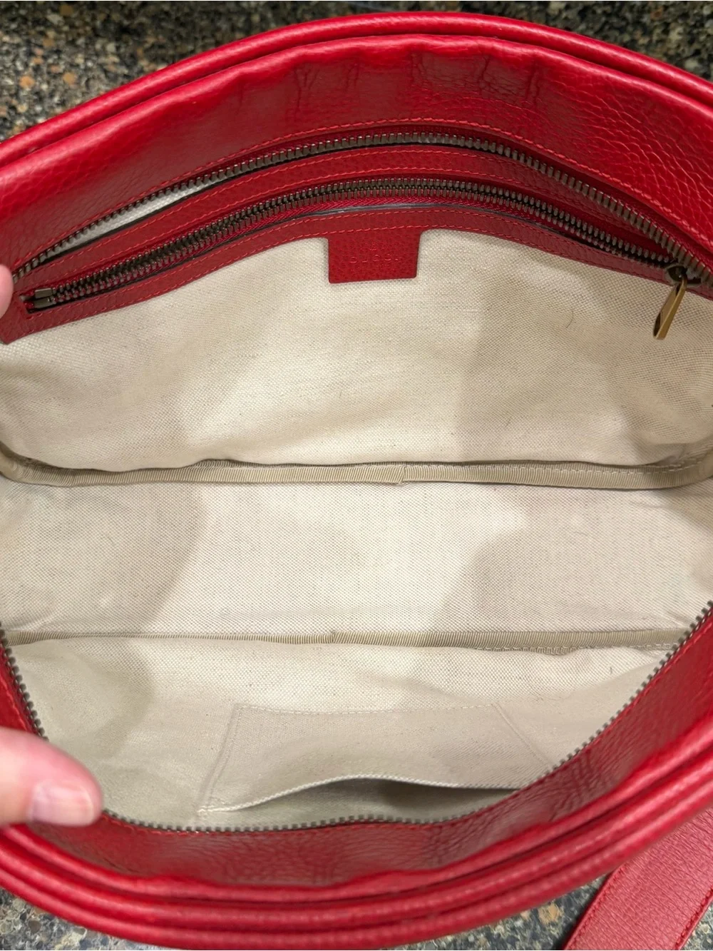 Gucci designer leather